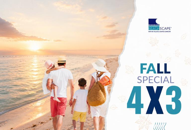 Fall Special – 4th Night Free Beachscape Kin Ha Villas & Suites Cancún Fall Special – 4th Night Free Beachscape Kin Ha Villas & Suites Cancún