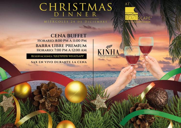 Christmas Dinner: A Feast with the Sound of the Sea 🍽️🌊 Beachscape Kin Ha Villas & Suites Cancún Christmas Dinner: A Feast with the Sound of the Sea 🍽️🌊 Beachscape Kin Ha Villas & Suites Cancún